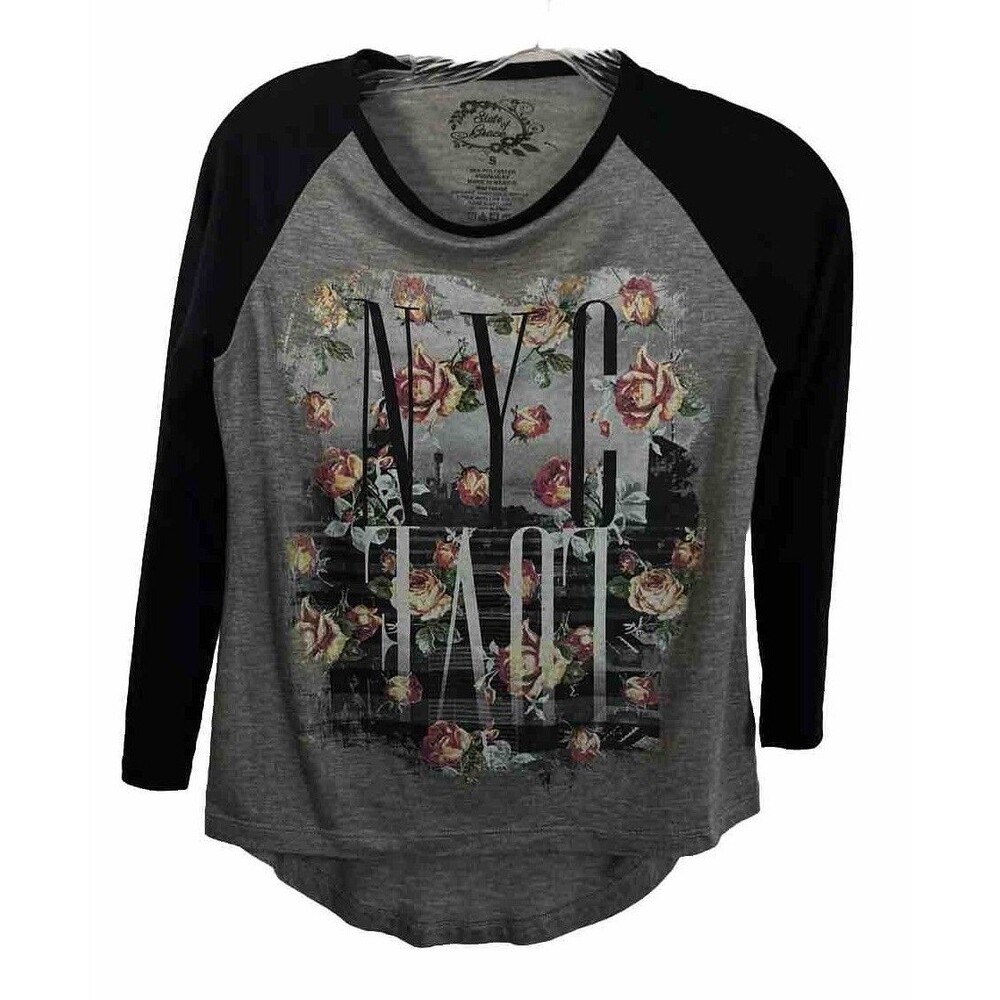 State Of Grace Women’s Tunic Top Size S NYC Love Cottage Core City Y2K